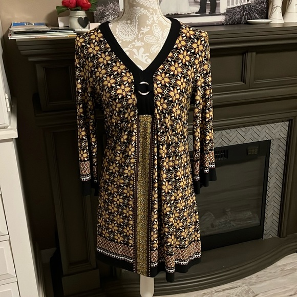 • Style & Co. patterned tunic dress, M • - Picture 1 of 8